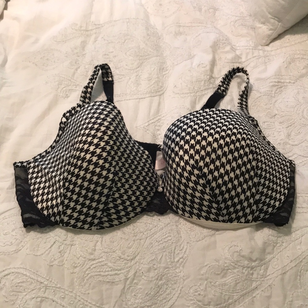 Cacique houndstooth bra